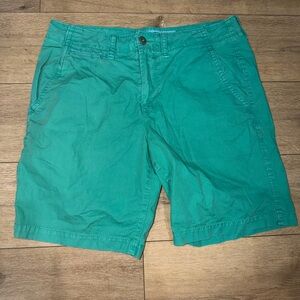 American Eagle‎ Men’s Prep Length Shorts Teal Green size 34